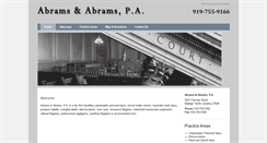 Desktop Screenshot of abrams-abramslawfirm.com